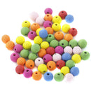 200x Wooden Round Barrel Loose Beads for Jewelry Making Beading DIY Bracelet