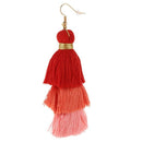 3 Layered Womens Stylish Earrings Bohemian Style Summer Tassel Drop Earring