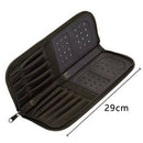 29Cm Artist Paint Brush Holder Zippered Brush Case for Oil Acrylic Watercol