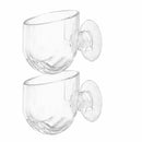 2x Aquarium Plant Holder Fish Tank Glass Plants Pot with Suction Cup Aquatic Cup