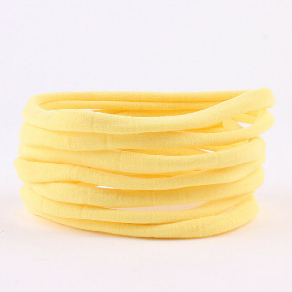 10pcs Baby Infant Soft Cotton Headband Stretchable Head Wear Hair Bands #gib