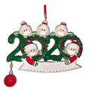 2020 Personalized Family Christmas Kit DIY Name Blessing Pendant (5 People) A