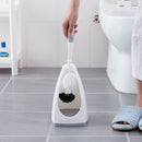 Housekeeping Cleaning Toilet Brush Toilet Bathroom White Seat Toilet Cleani
