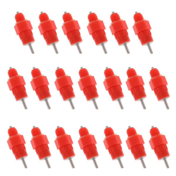 20Pcs Automatic Water Nipples Feeder Waterer Drinker Nippers for Chicken Duck