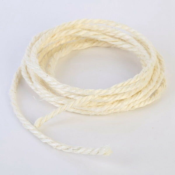 6Mm Sisal Rope for Cats Scratching Post Toys Making Diy Desk Foot Stool Cha