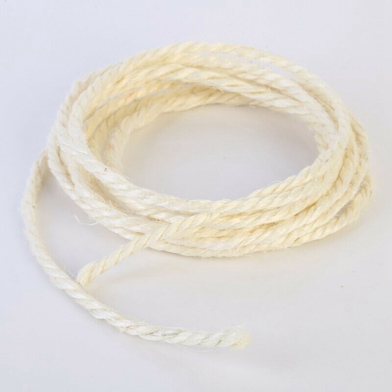 6Mm Sisal Rope for Cats Scratching Post Toys Making Diy Desk Foot Stool Cha