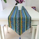 Bohemian Table Runner Mat Tablecloth Tassel Wedding Decor 30cm*180cm Green