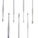 7pcs Ear Wax Pickers set Stainless Steel Earpick Wax Remover Curette Ear Cleane@