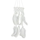 Lace Feather Dream Catcher Led Light Lamp Ornament Home Hanging Decor Lace