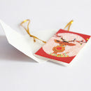 12Pcs Christmas Mini Greeting Cards DIY Blessing Christmas Tree Hanging Ornamen-