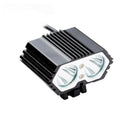 2400LM Double LED Built-in Rechargeable USB Bike Bicycle Head Light Waterproof
