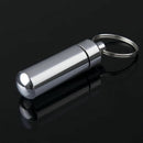 Keyring Tablets Medicine .Container Pill Box Aluminium Hol Drug Chain Key G B5X5