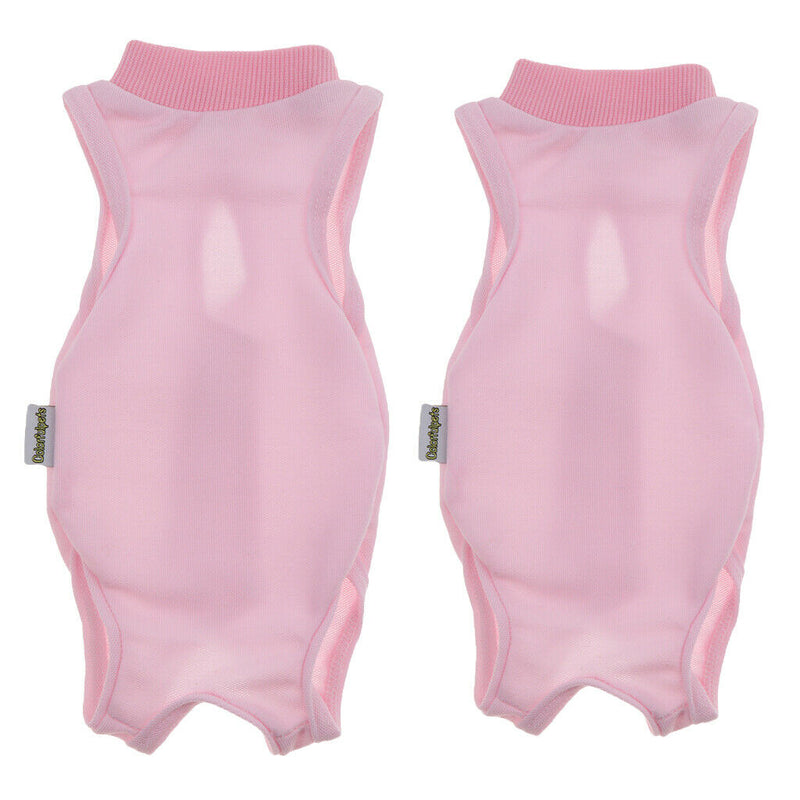 2Pack E-Collar Alternative Recovery Suit for Cats & Dogs Anti Lick Pink