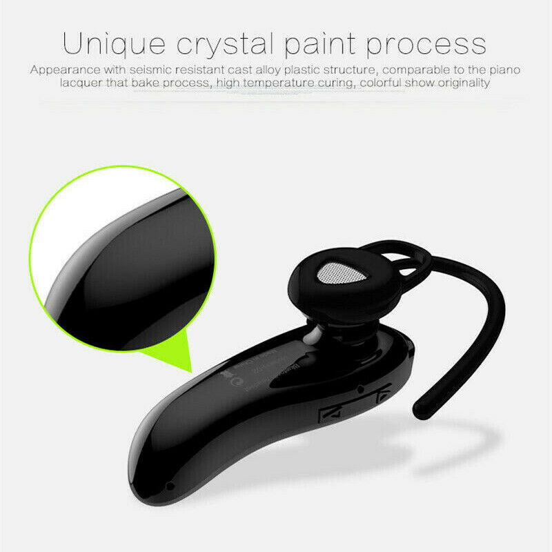 Wireless Business Headset Handsfree Stereo Headphones In Ear Earpiece