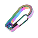 3 Pieces Durable Strong Titanium Alloy Carabiner Clip D-Ring for Outdoor Camping