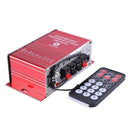 Mini Car Amplifier 2 Channel HIFI Audio Power Amplifier Bluetooth Stereo Ca I6O8