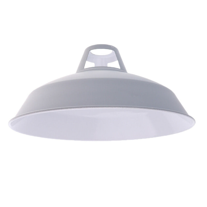 2 Pcs Industrial Retro Iron Pendant Lamp Shade For Corridor Cafe Bar Grey