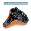 Seat Cushion Mountain Bike Shock Absorption Bicycle Saddle Leopard Print Soft