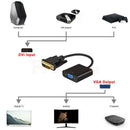 DVI D 24+1 25 Pin Male to VGA Female Adapter 1080P Video Active Cable ConveS Nw