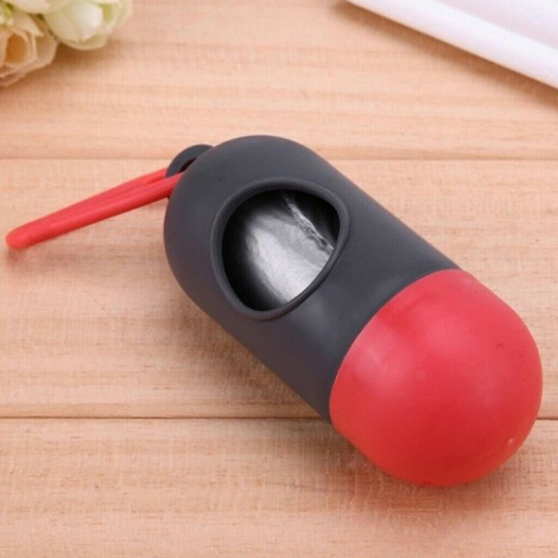 8 Pieces Refillable Dog Poo Bag Dispensers Carrier Case + Garbage Bags