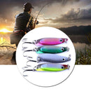 4Pcs/Lot Colorful Trout Spoon Metal Fishing Lures Spinner Baits Bass Tack H J7I7