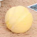 Candy Color Ball Shaped Dog Chew Bite Toys TPR Foam Pet Molar Toys (Yellow) A