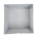 110mmx100mmx105mm white plastic square flowerpot basket decoration