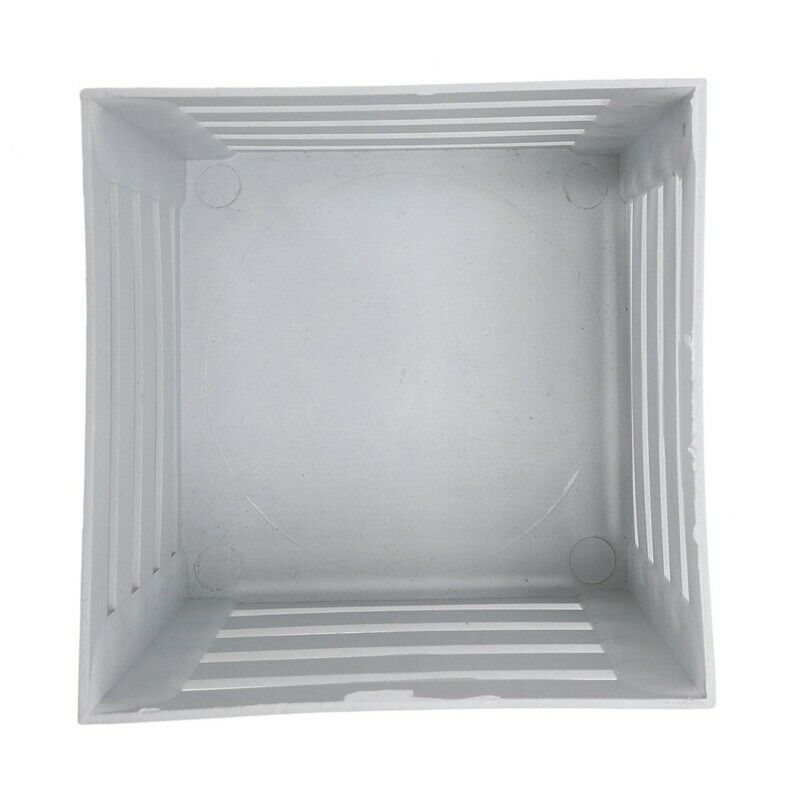 110mmx100mmx105mm white plastic square flowerpot basket decoration