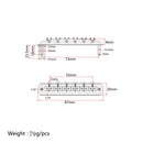 Metal 6-strings Electric Guitars Bridge Tailpiece with L Shaped Wrench & Lock