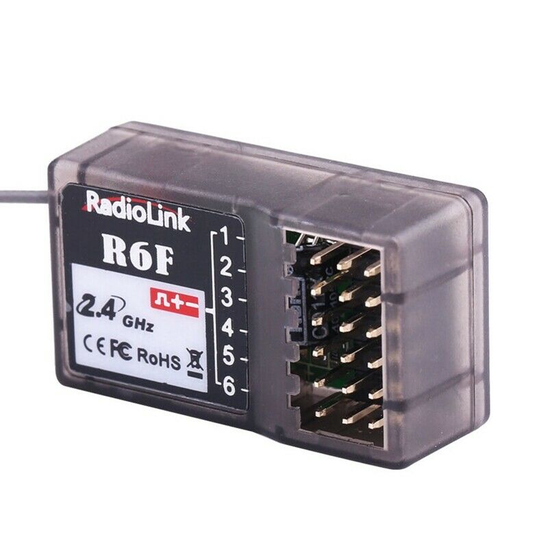 Radiolink R6F 6CH 2.4GHz RC Car and Boat Receiver for RC6GS RC4GS RC3S RC4G W9L1