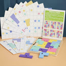 Kids Russian Box Wood Macaron Jigsaw Matching Desktop Game Infant Education Toys