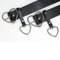 Women Leather Metal Buckle Belt Waistband Heart Shape Valentines Gift Black CA