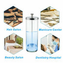 Portable Barber Disinfectant Germicide Sanitizer Glass Jar Manicure Salon Tool