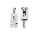 Quality Set Of 6 Sustain Square Bridge Saddles For Electric Guitar In Chrome