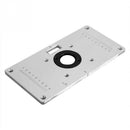 Aluminium Alloy with 4 Insert Rings Practical Router Table Plate for Trimme