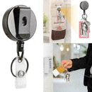 Retractable Metal Telescopic Keyring Reel Anti Lost Key Chain Clip Belt M3O B9C2