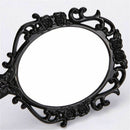 Beauty Cosmetic Vanity Makeup Hand Held Mirror Travel Purse Pocket Black MIB