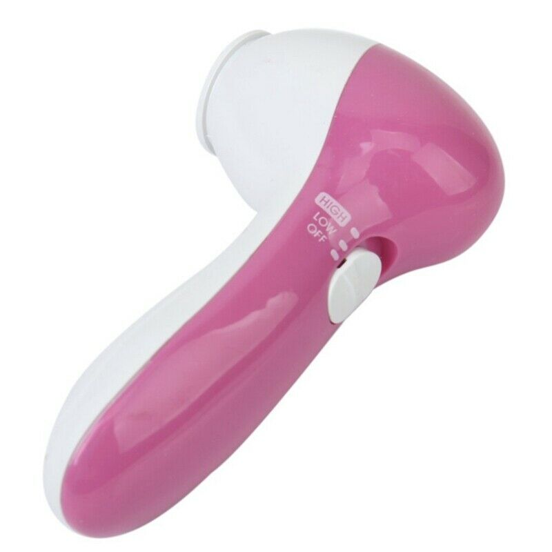 6pcs Pore Blackhead Facial Skin Cleansing Electric Massage Face Care Cleane K9F1