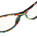Punk Colorful Crystal Party Sunglasses Glasses Hip Hop Dress Up Costume Prop