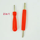 2 in 1 Set Dual Single Head Valve Core Remover Tire Repair Tool E8C5