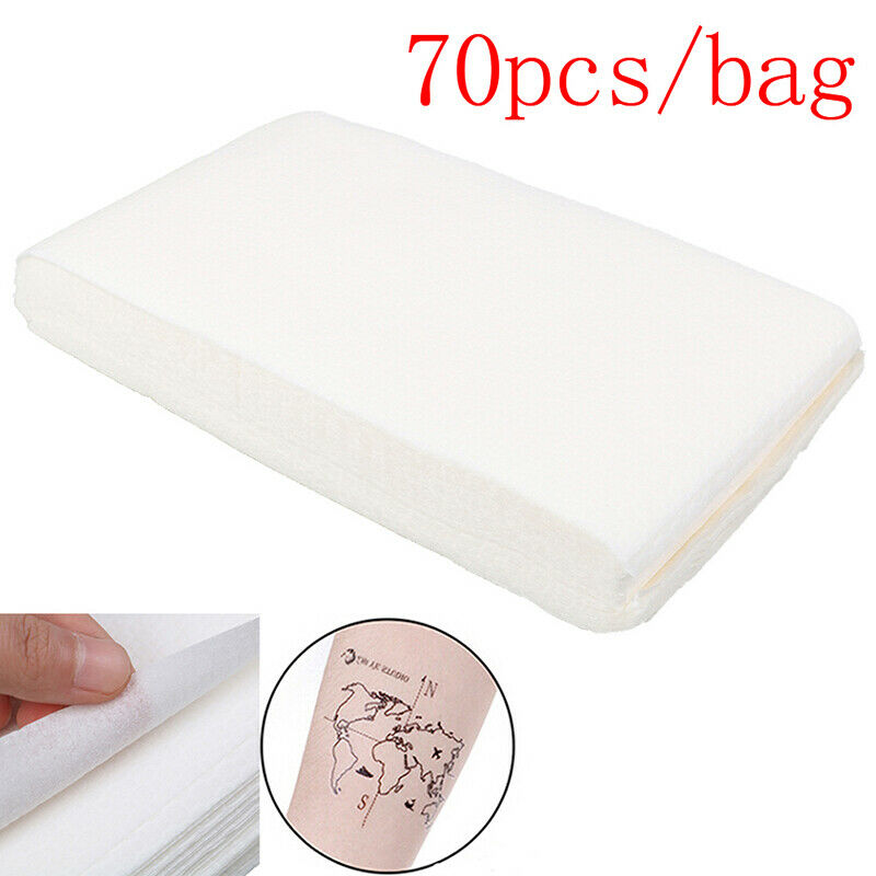 70Pcs Tattoo Cleaning Paper Towel Tissue Table Mat Disposable Medical Wipe Tool-