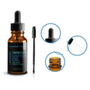 10ml Organic Castor Oil For Hair Growth Eyebrows & (included brush) Eyelash N8H3