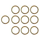 Pack 20 Brass Split Ring Key Chain Hook Loop Hoop Keyring Keychain - 20/25mm
