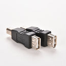 2x Black USB Type A Female to USB Type B Male USB Plug Printer Adapter bqJ Pg