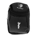 2PCS New Zippered Mini Golf Ball Holder Bag Black (Storage Balls, Tees, Divot