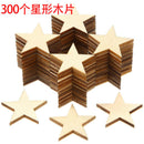 Star Shape Unfinished Wood Pieces, Blank Wood Pieces Wooden Cutouts Ornamen