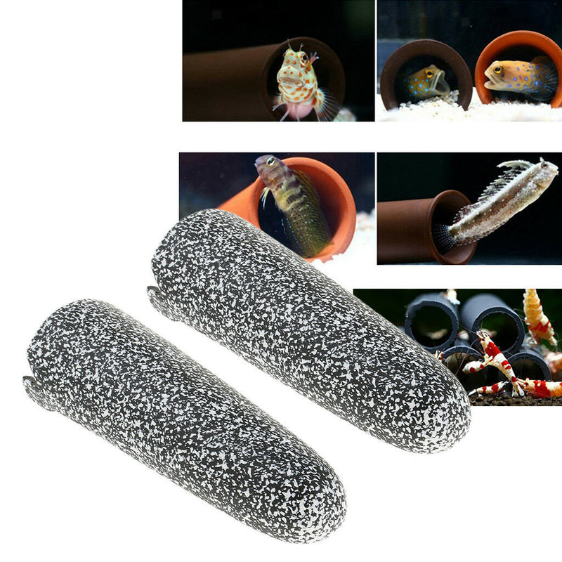 2x Aquarium Shrimp Breeding Cave Ornament - Comfy Hideout Shelter