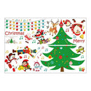 Christmas Glass Wall Stickers Santa Claus Tree Decals Decoration Ornaments