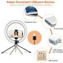 10 inch Selfie LED Ring Light Phone Holder for Live Video Photography Vlog
