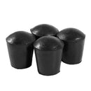 Rubber Furniture Table Foot Cover Tips Protector 15mm Inner Dia 4 Pcs M4Z8